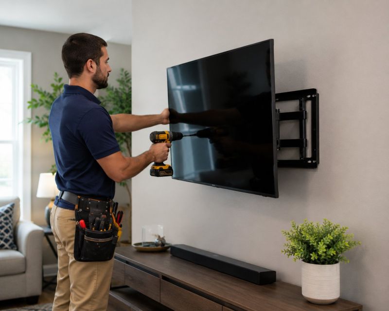 Flatscreen Tv Mounting in Overland Park, KS